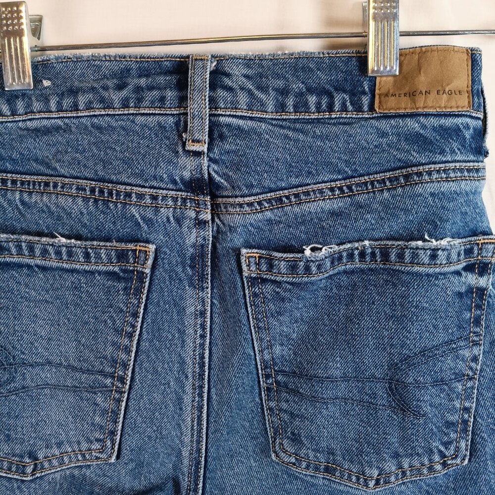 American Eagle Jeans Size 00 Regular Super High Rise Straight Leg